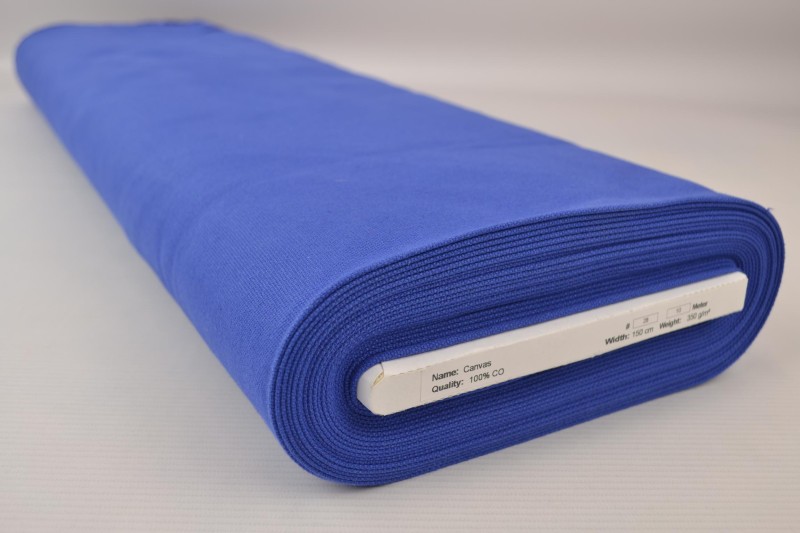 Baumwollcanvas 350 g/m² dunkelblau, Rolle
