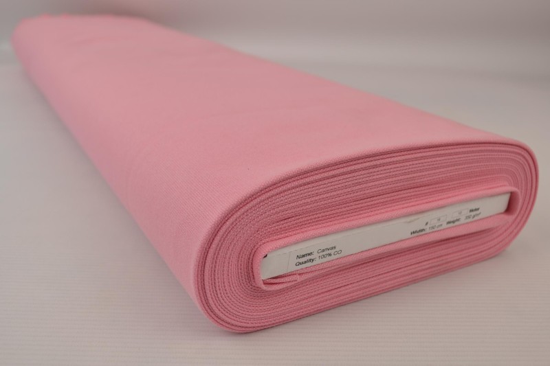 Baumwollcanvas 350 g/m² vieux rosa, Rolle