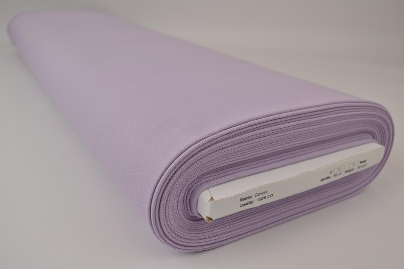 Baumwollcanvas 350 g/m² lavendel, Rolle