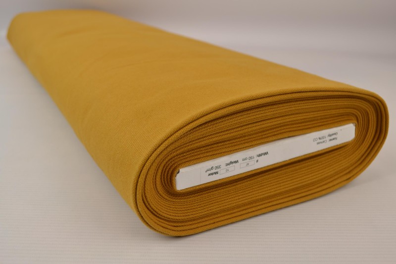 Baumwollcanvas 350 g/m² ocker, Rolle