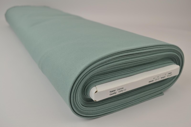 Baumwollcanvas 350 g/m² vieux grün, Rolle