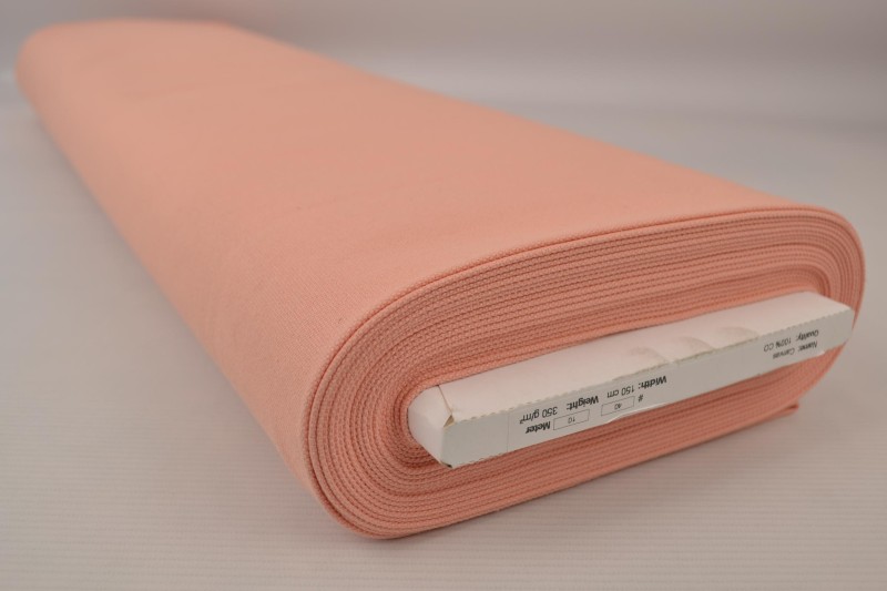 Baumwollcanvas 350 g/m² lachsrosa, Rolle