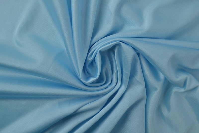Charmeuse-Futter aquablau