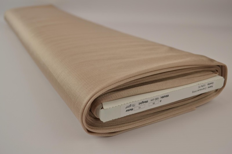Charmeuse-Futter taupe hell, Rolle