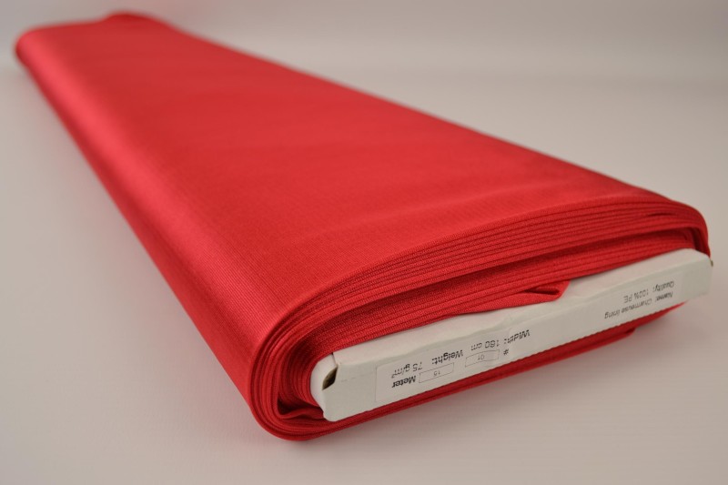 Charmeuse-Futter rot, Rolle