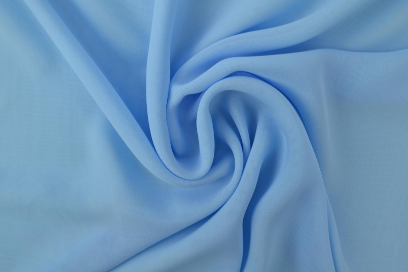 Musselin (Chiffon) babyblau