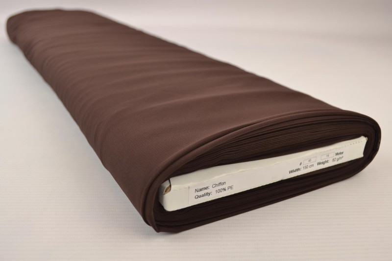 Musselin (Chiffon) braun, Rolle