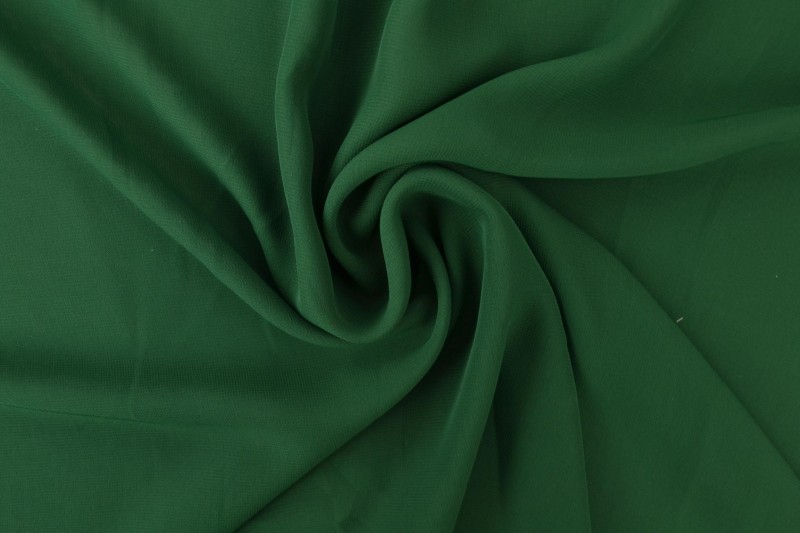 Musselin (Chiffon) dunkelgrün