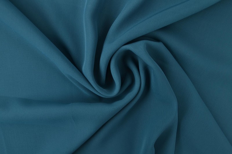 Musselin (Chiffon) dunkelpetrol