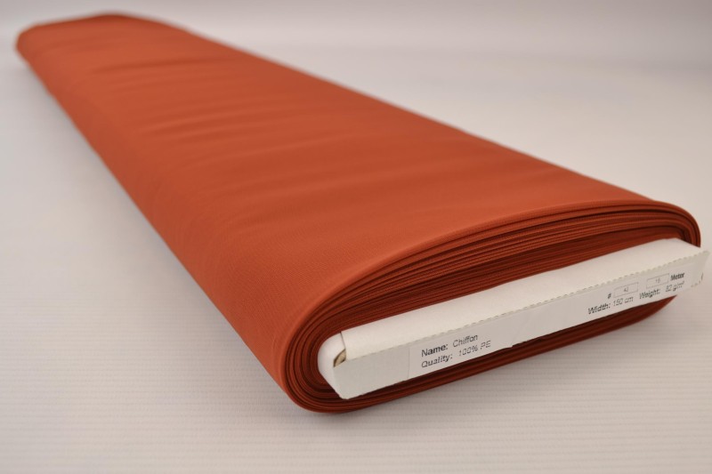 Musselin (Chiffon) kupfer, Rolle