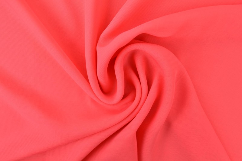 Musselin (Chiffon) korallrosa