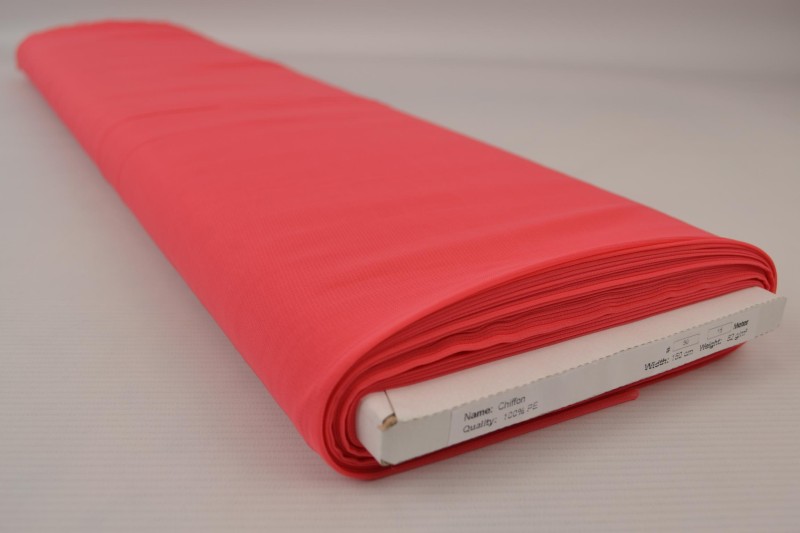 Musselin (Chiffon) korallrosa, Rolle
