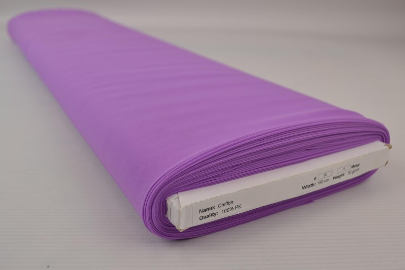 Musselin (Chiffon) lilas, Rolle