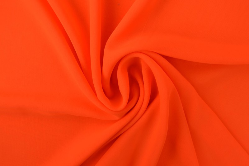 Musselin (Chiffon) orange néon