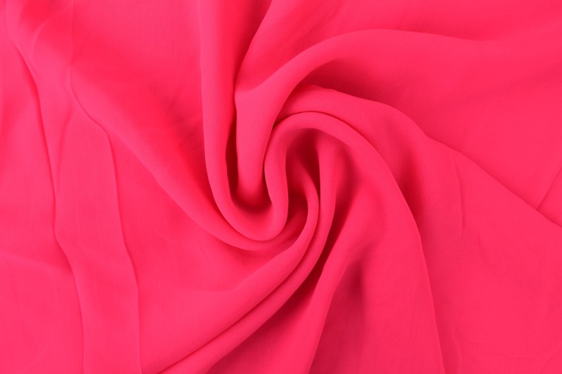 Musselin (Chiffon) neonrosa