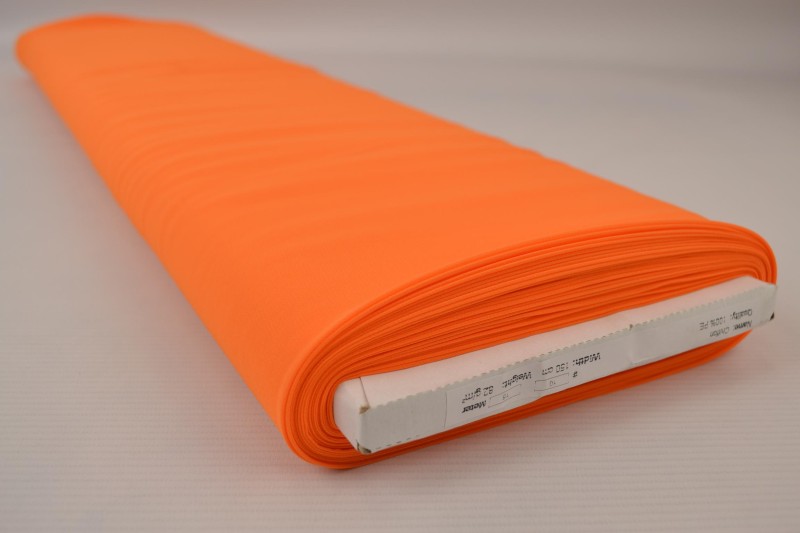 Musselin (Chiffon) orange, Rolle