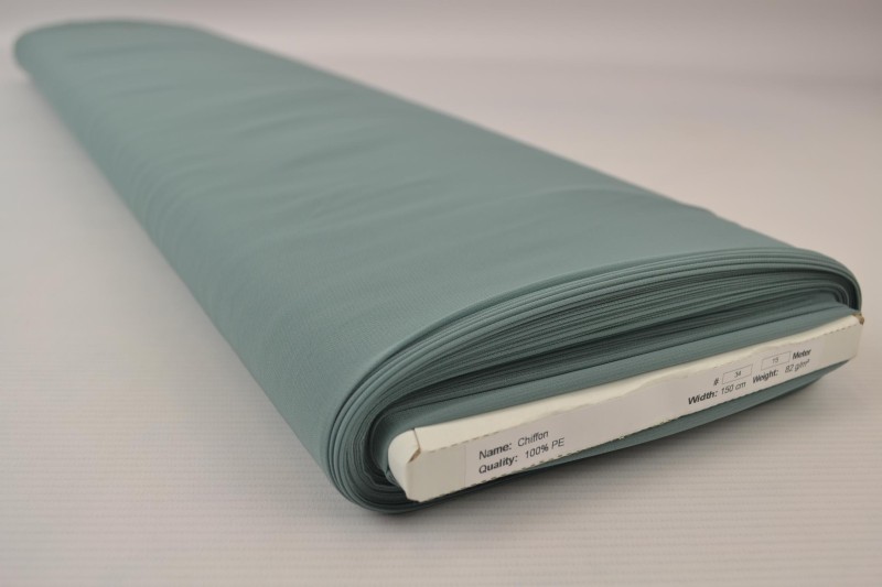 Musselin (Chiffon) vieux grün, Rolle