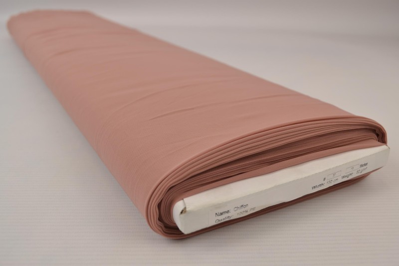 Musselin (Chiffon) vieux rosa, Rolle