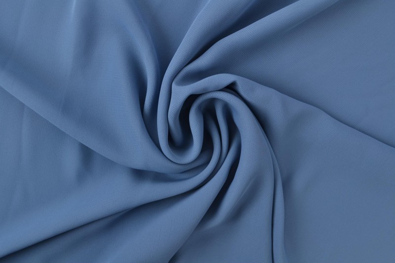 Musselin (Chiffon) stahlblau