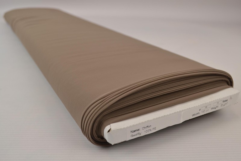 Musselin (Chiffon) taupe, Rolle