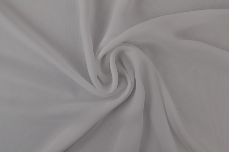 1 Meter Mousseline weiß