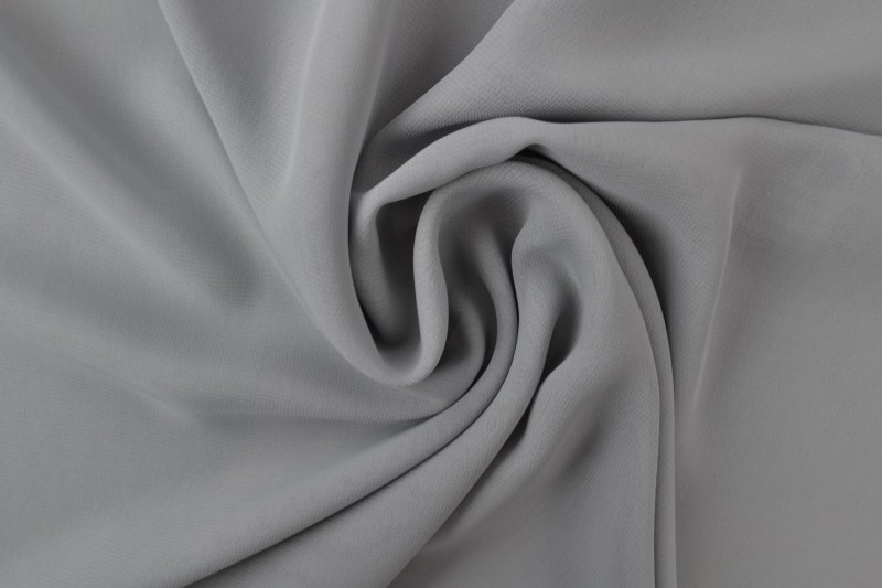 Musselin (Chiffon) silbergrau