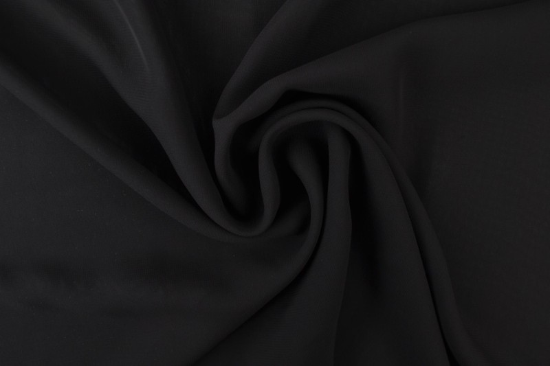 Musselin (Chiffon) schwarz