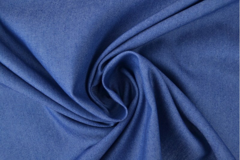 Gewaschener Chambray-Denim indigoblau