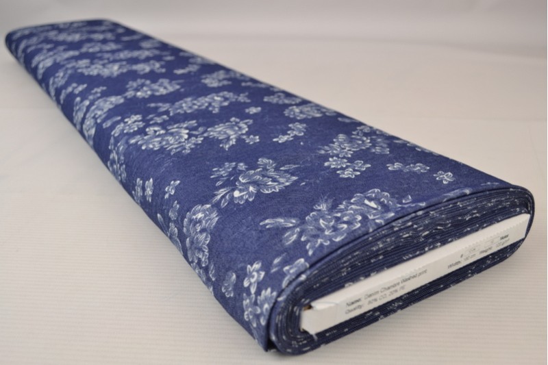 Bedruckter gewaschener Chambray-Denim bedruckt 12-04, Rolle