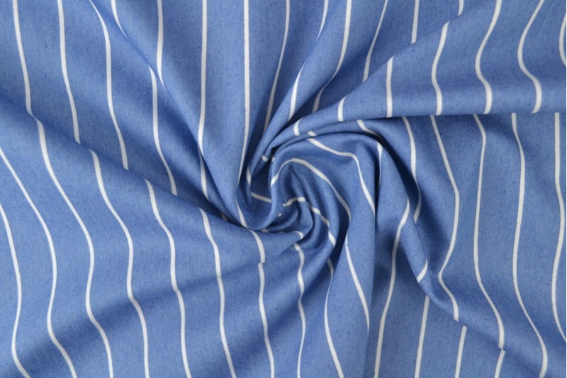 Bedruckter gewaschener Chambray-Denim bedruckt 13-02