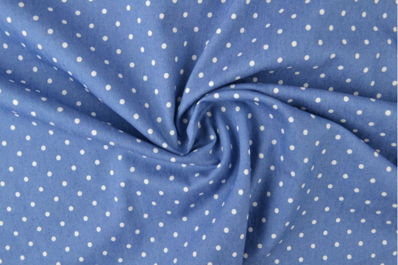 Bedruckter gewaschener Chambray-Denim bedruckt 14-02