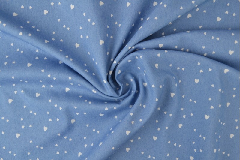 Bedruckter gewaschener Chambray-Denim bedruckt 15-01