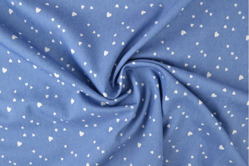 Bedruckter gewaschener Chambray-Denim bedruckt 15-02