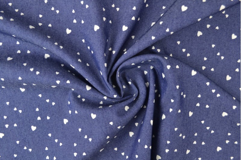 Bedruckter gewaschener Chambray-Denim bedruckt 15-04