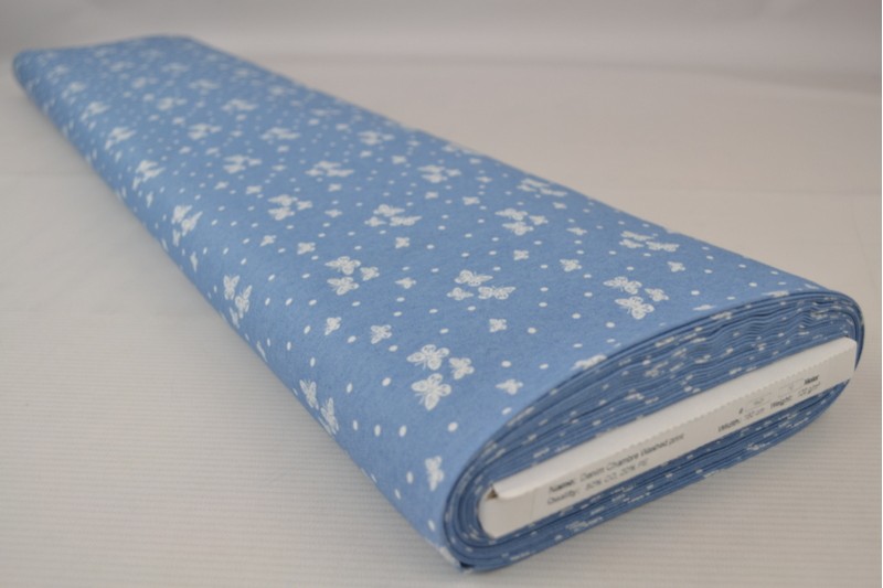 Bedruckter gewaschener Chambray-Denim bedruckt 16-01, Rolle