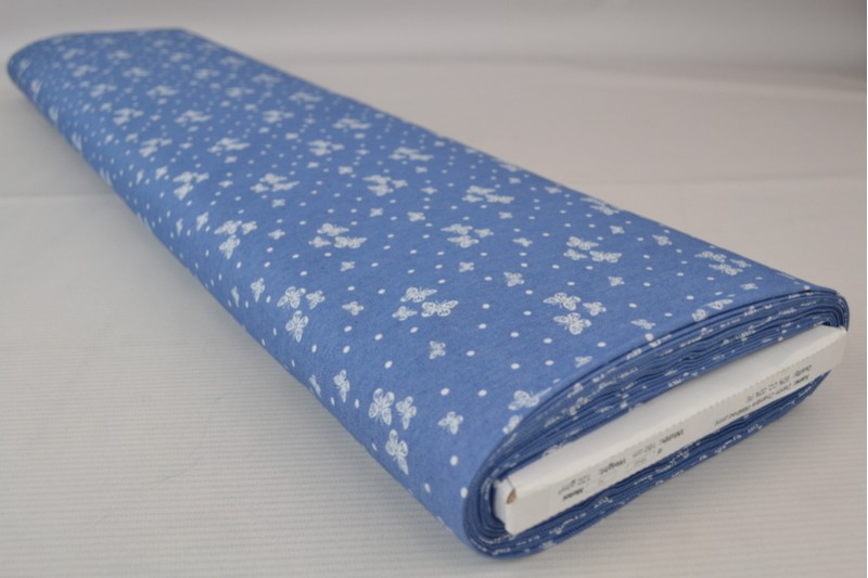 Bedruckter gewaschener Chambray-Denim bedruckt 16-02, Rolle