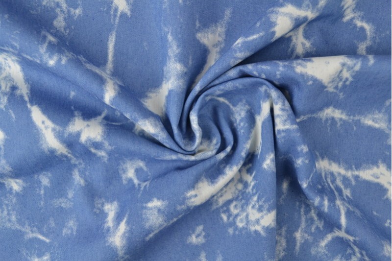 Bedruckter gewaschener Chambray-Denim bedruckt 17-02