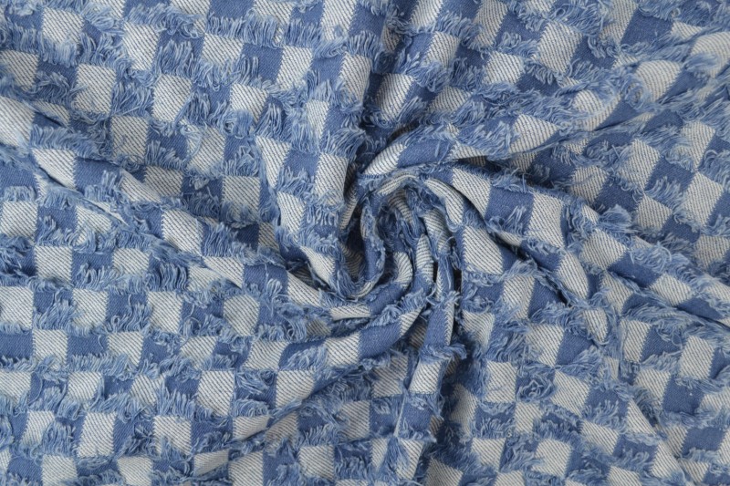 Fashion-Denim checks frayed 01-01