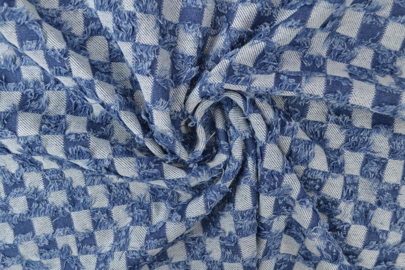 Fashion-Denim checks frayed 01-02