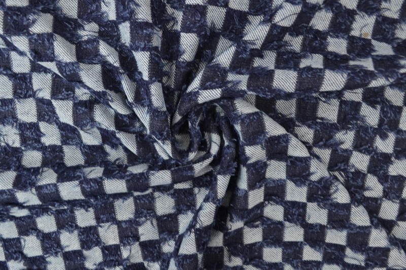 Fashion-Denim checks frayed 01-03