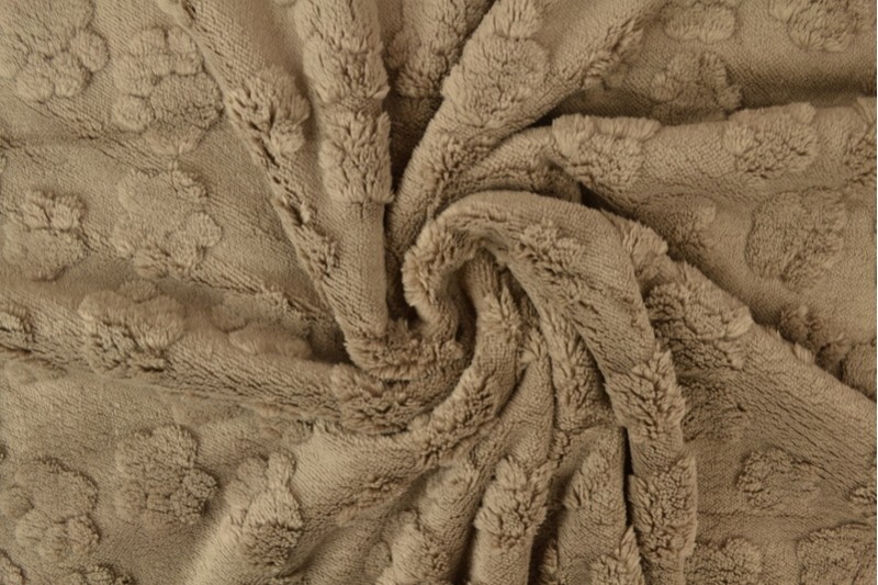 Pfoten-Fleece taupe