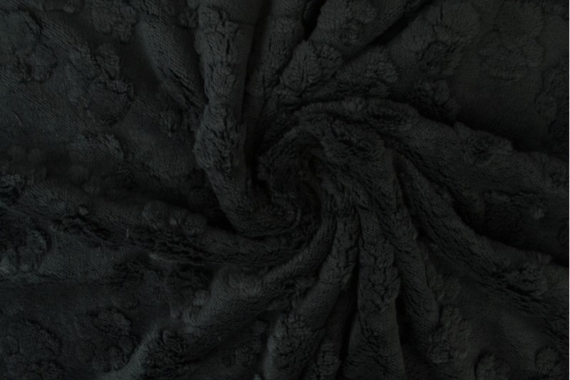 Pfoten-Fleece schwarz