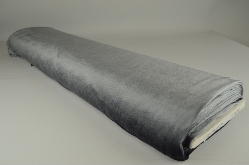 Stretch-Samt Samt stretch dunkelgrau, Rolle