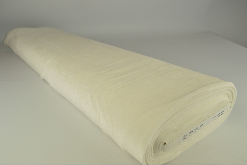 Stretch-Samt Samt stretch gebrochenes Weiß, Rolle
