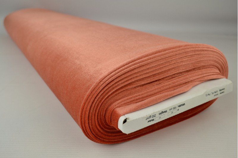 Stretch-Samt Samt stretch kupfer, Rolle