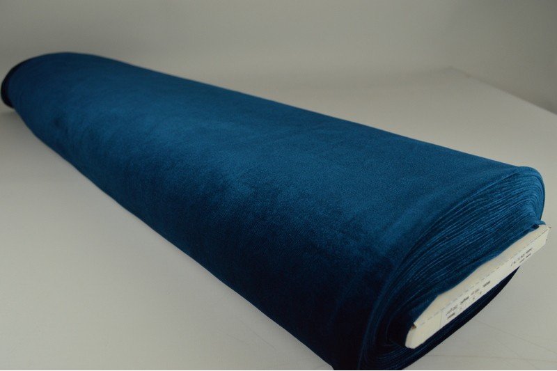 Stretch-Samt Samt stretch petrol, Rolle