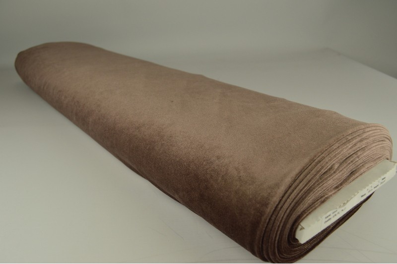 Stretch-Samt Samt stretch taupe, Rolle