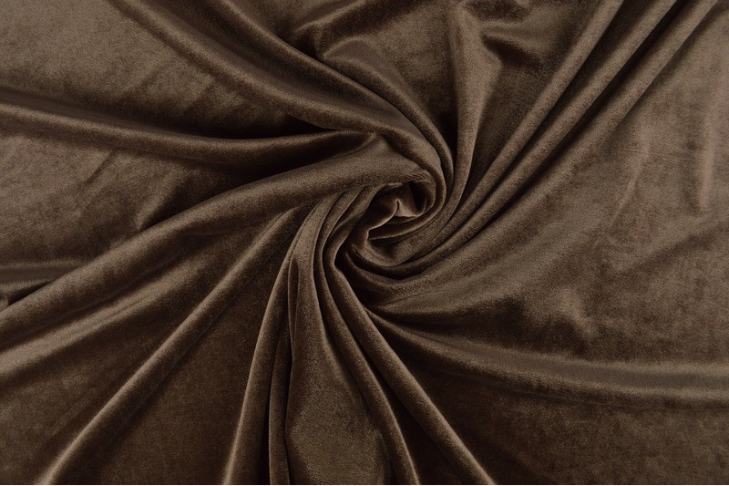 Stretch-Samt Samt stretch taupe