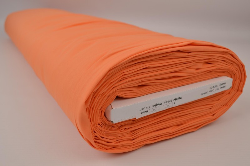 Schwer entflammbare Baumwolle 300 cm breit, orange, Rolle