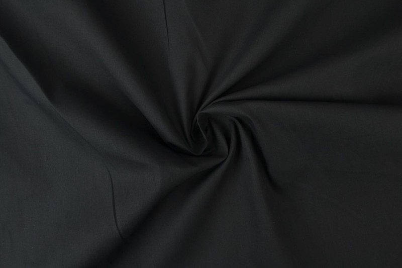 Schwer entflammbare Baumwolle 300 cm breit, schwarz